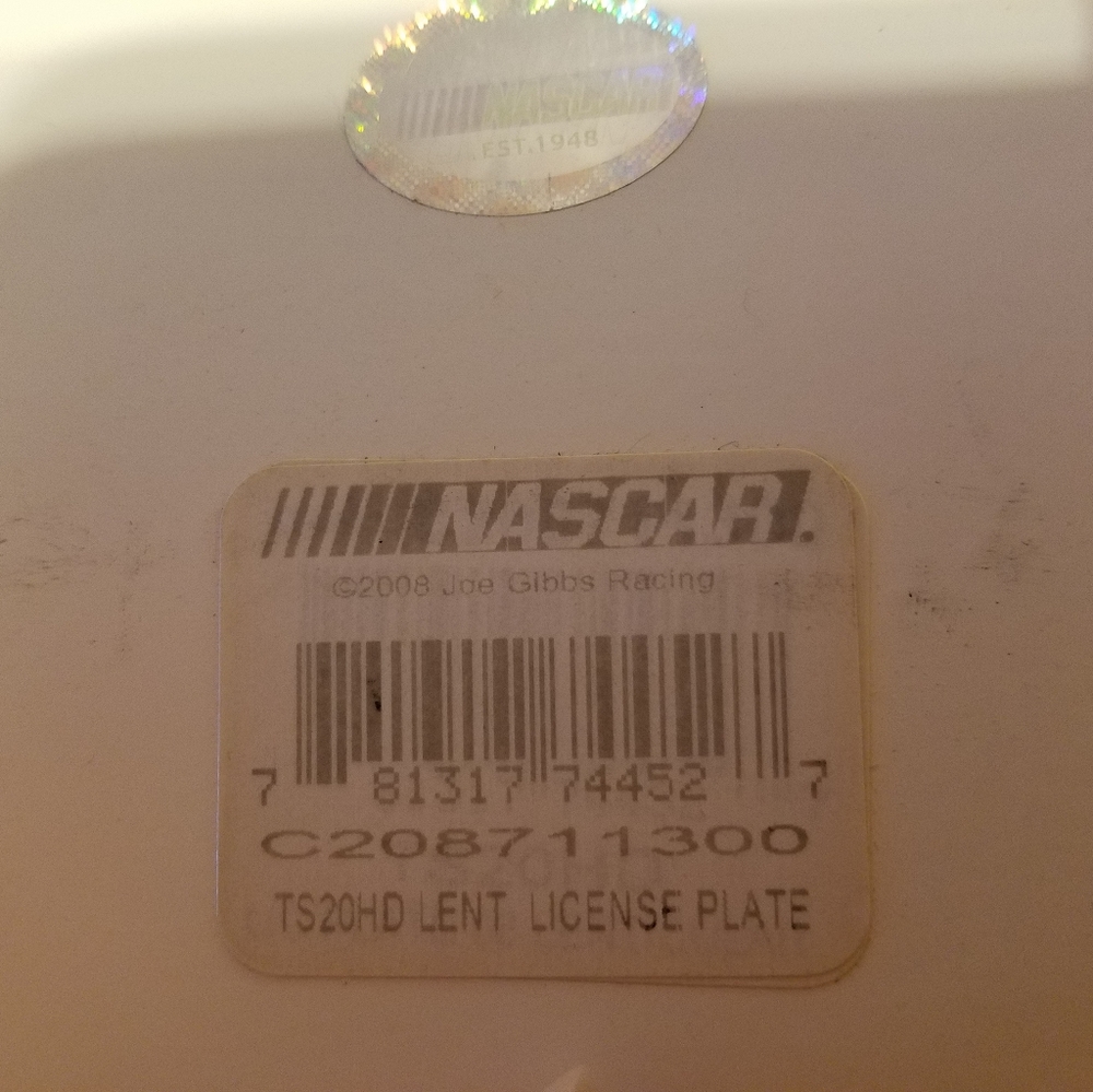 Nascar Tony Stewart HD license plate - Picture 6 of 7